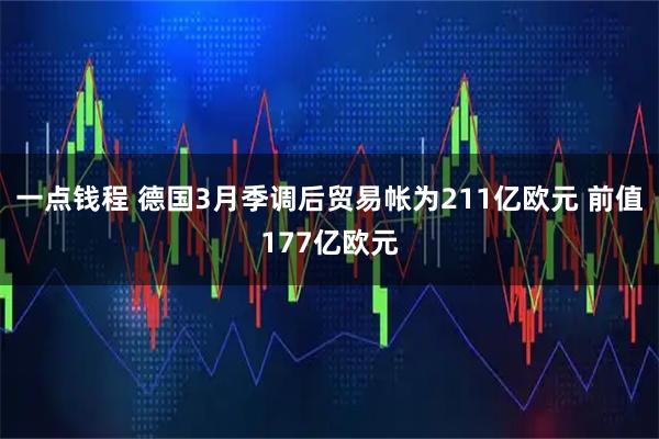 一点钱程 德国3月季调后贸易帐为211亿欧元 前值177亿欧元