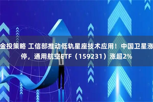 金投策略 工信部推动低轨星座技术应用！中国卫星涨停，通用航空ETF（159231）涨超2%